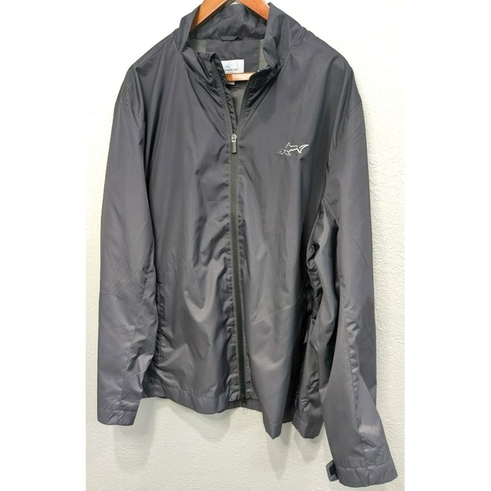 Attack Life Greg Norman Men's Grey Ombré Swing Jacket Waterproof Mens Size  XXL